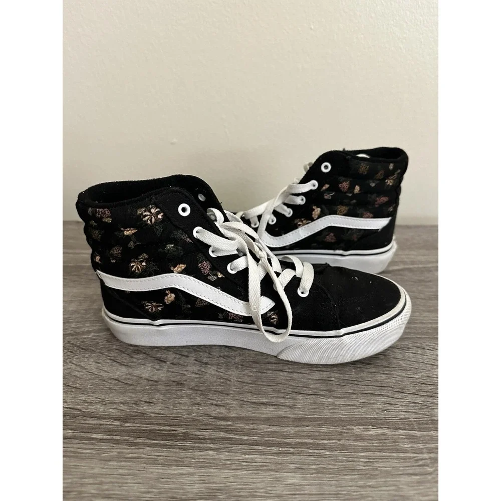 Vans Sk8 High Top Shoes - Filmore Hi Pia Floral -‎ 721356 Missy Size 4